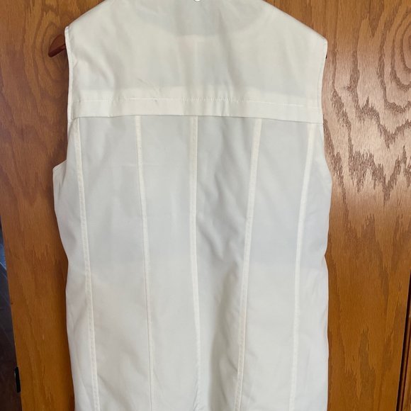 COLDWATER CREEK Vest. Off-white. Large. - Picture 2 of 7